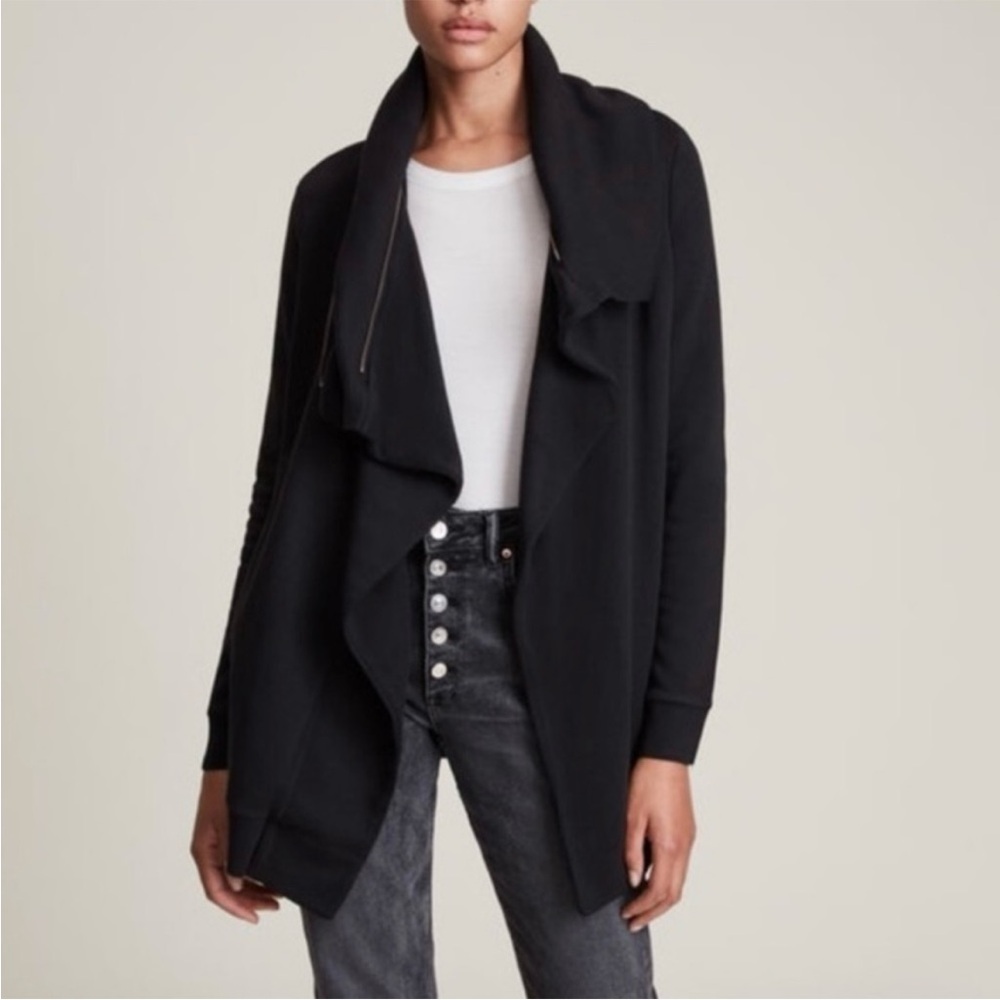 All Saints zipper detail cardigan size medium